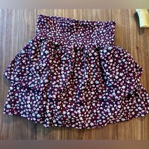 Zara girls floral mini skirt size 13/14